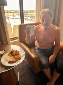 Room service was delicious and affordable!