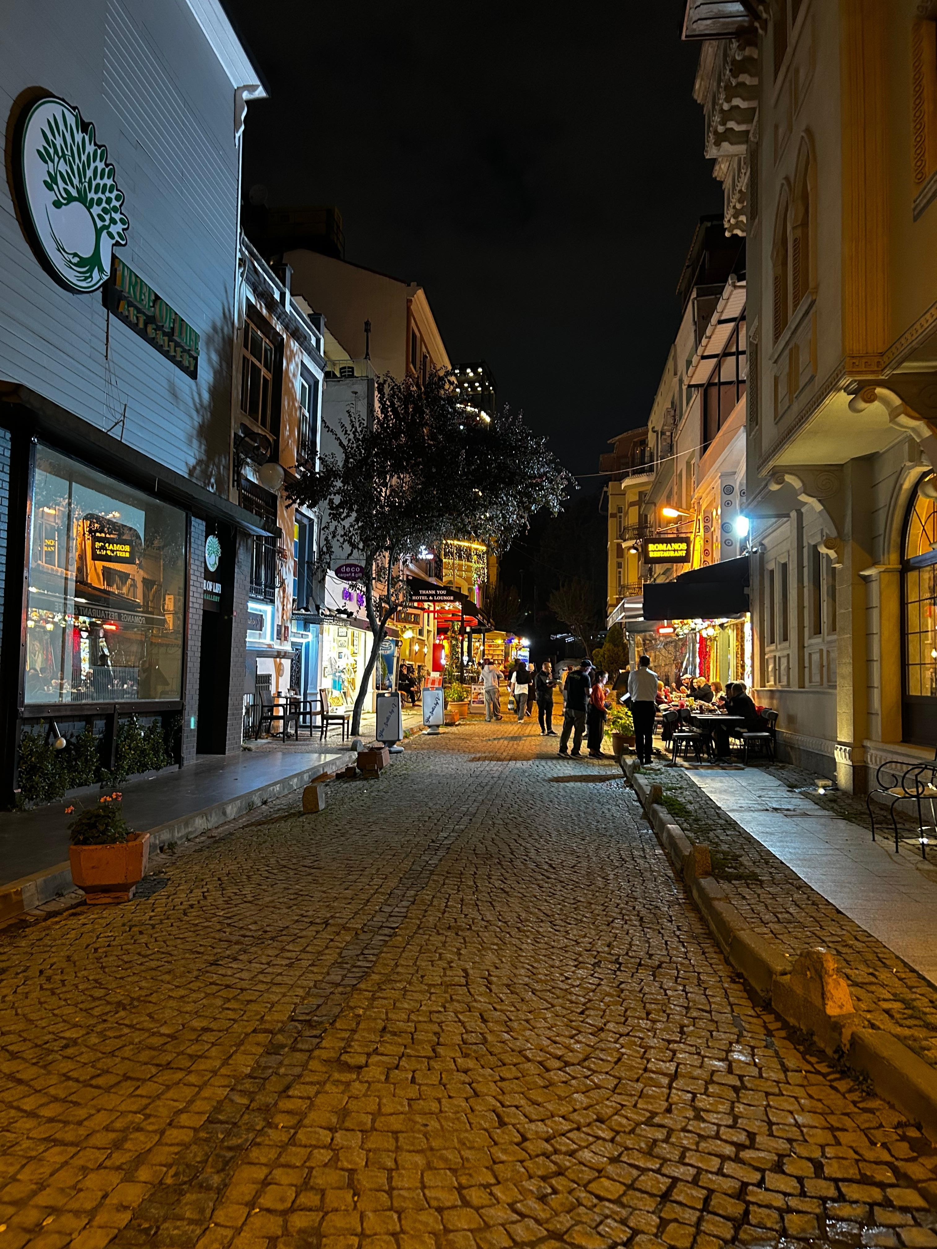 Night view of city center
