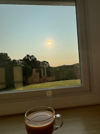 Morning coffee in the sunroom. Can’t think of a better way to start the day.