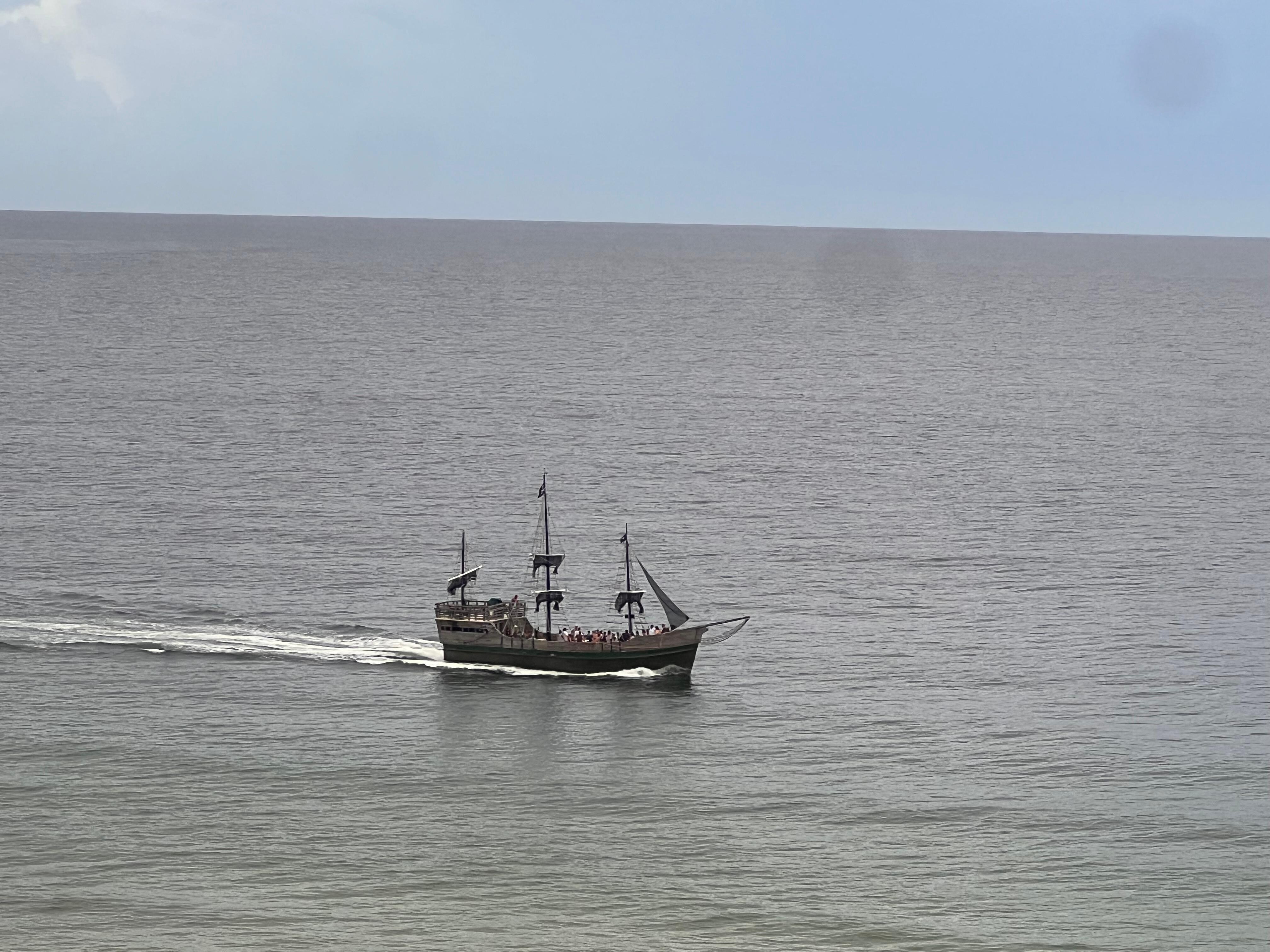 Local pirate cruise we could see from the condo. 