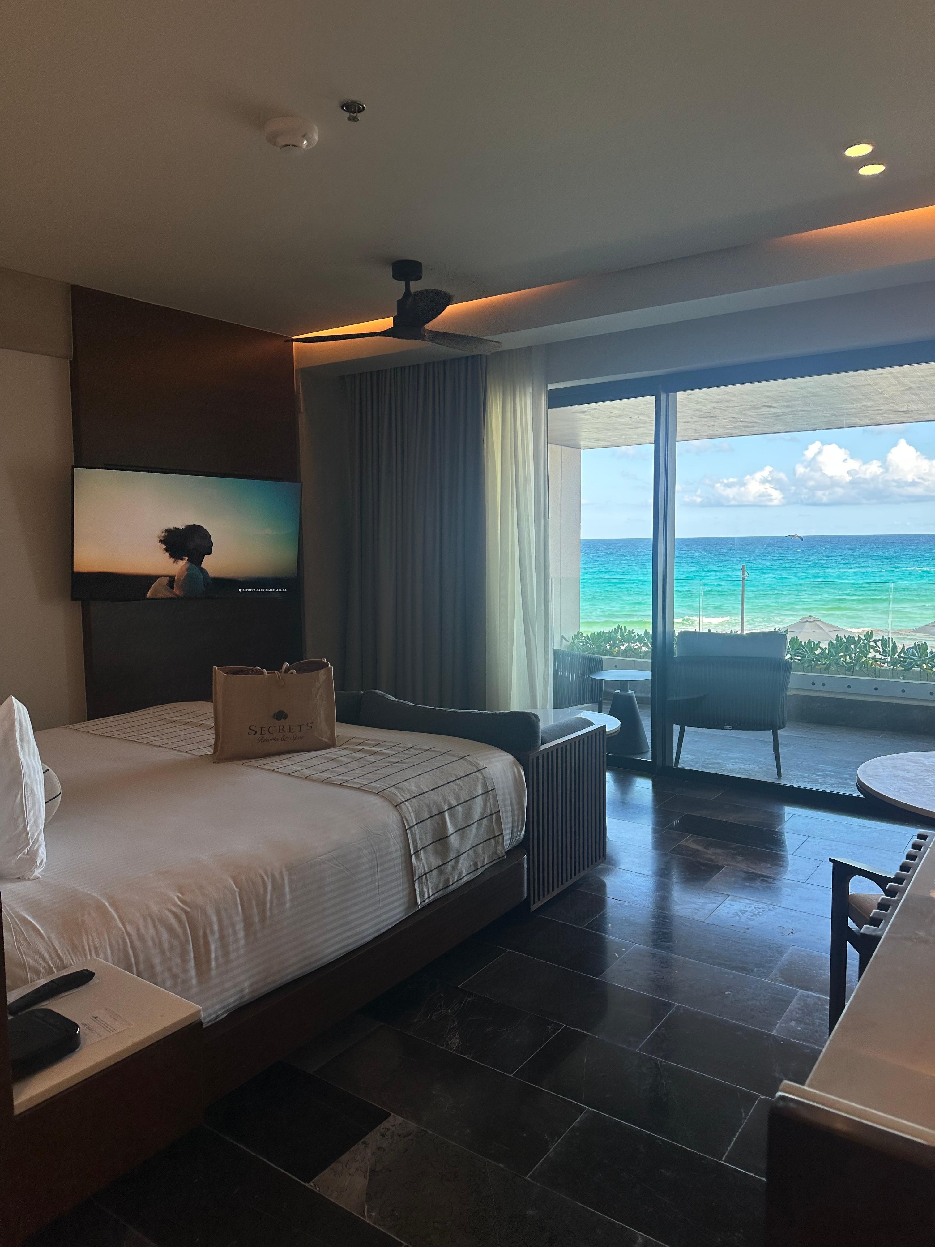 Preferred club ocean front bedroom view. 