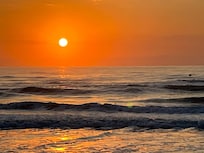 Sunrise on the beach!