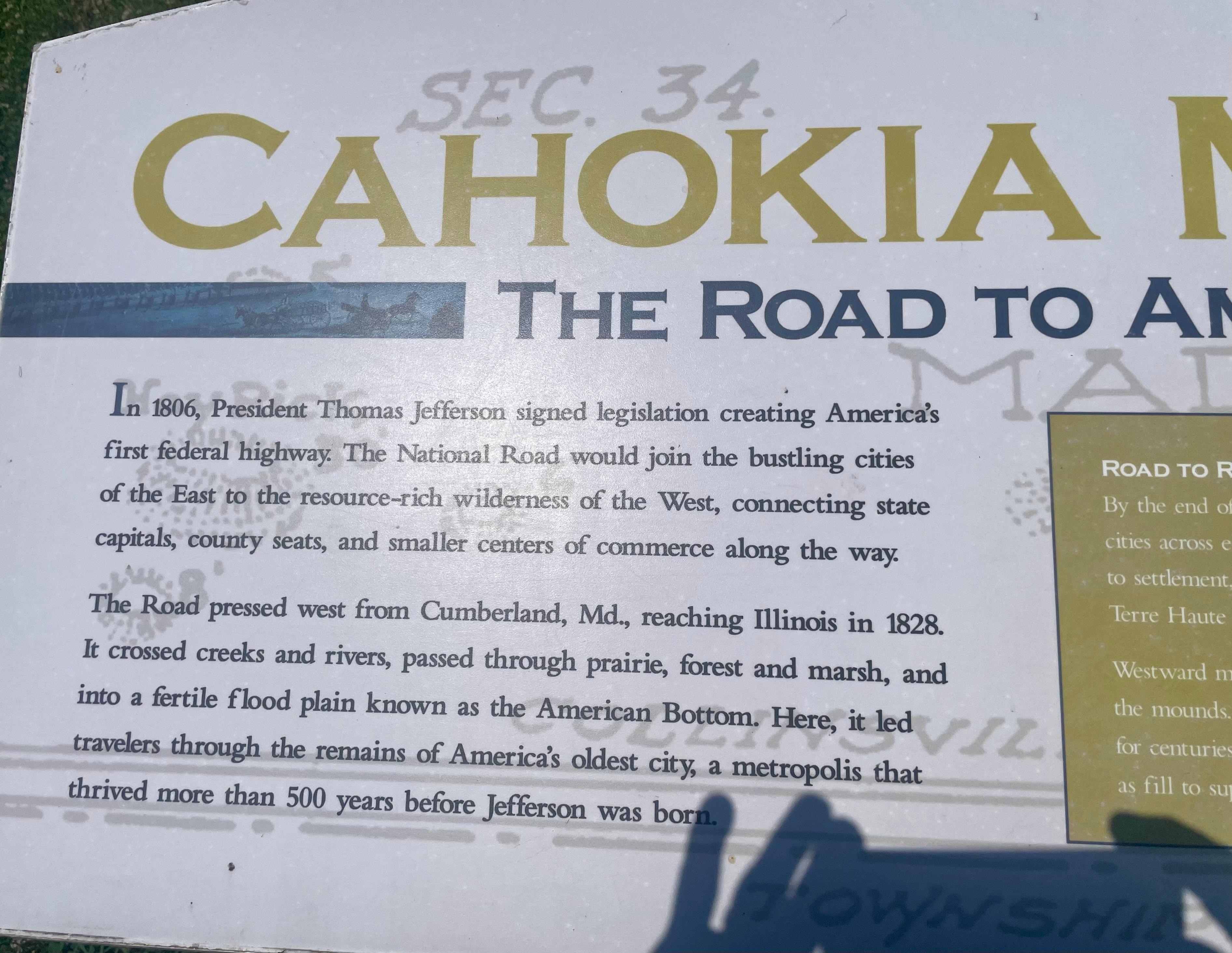 Cahokia Mounds nearby 