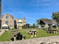 Hotel and front garden area