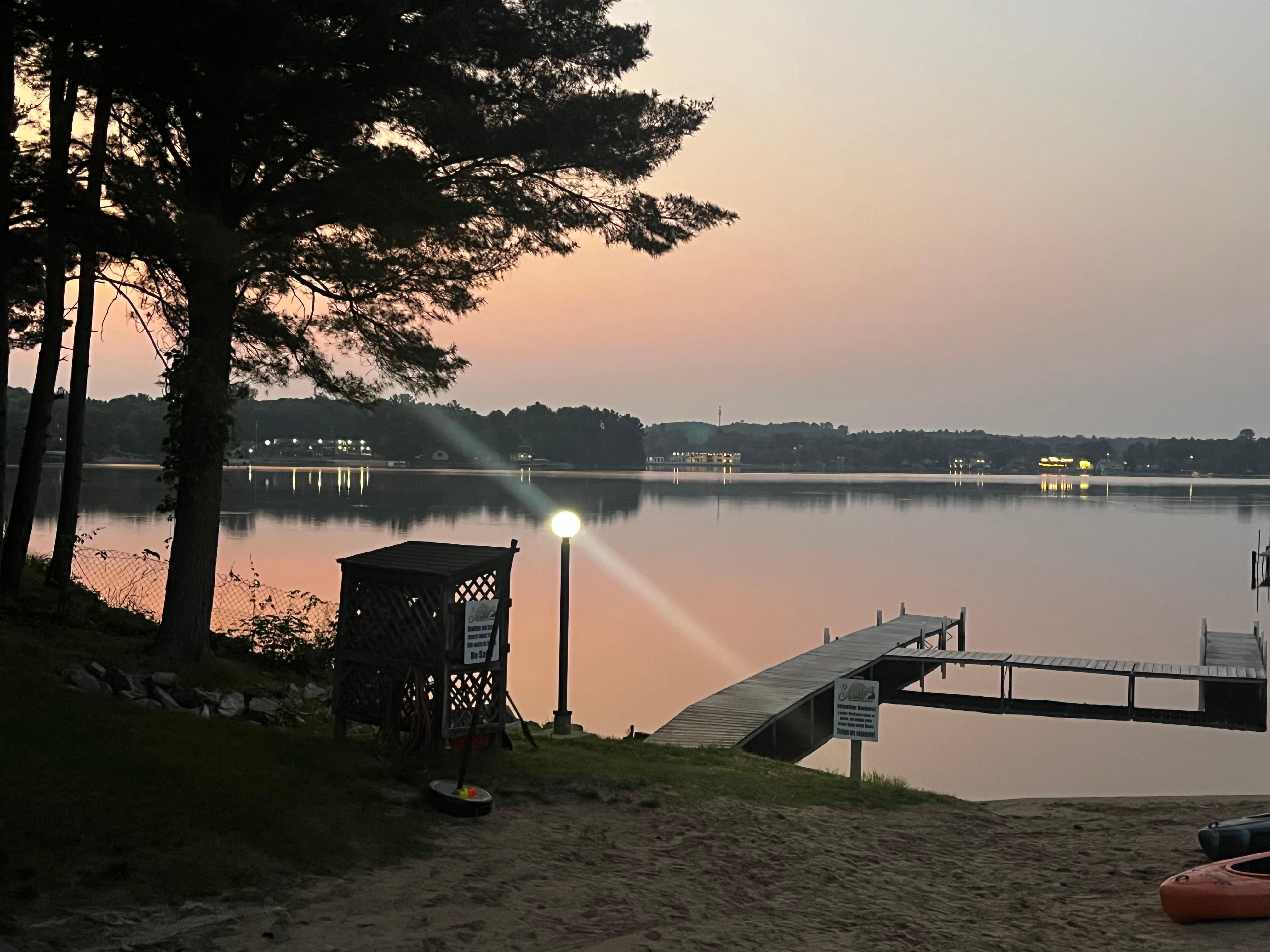 The view from the camp fire