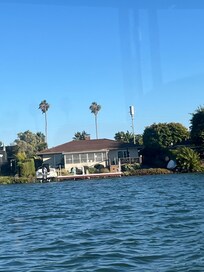 The view of the house from the water.