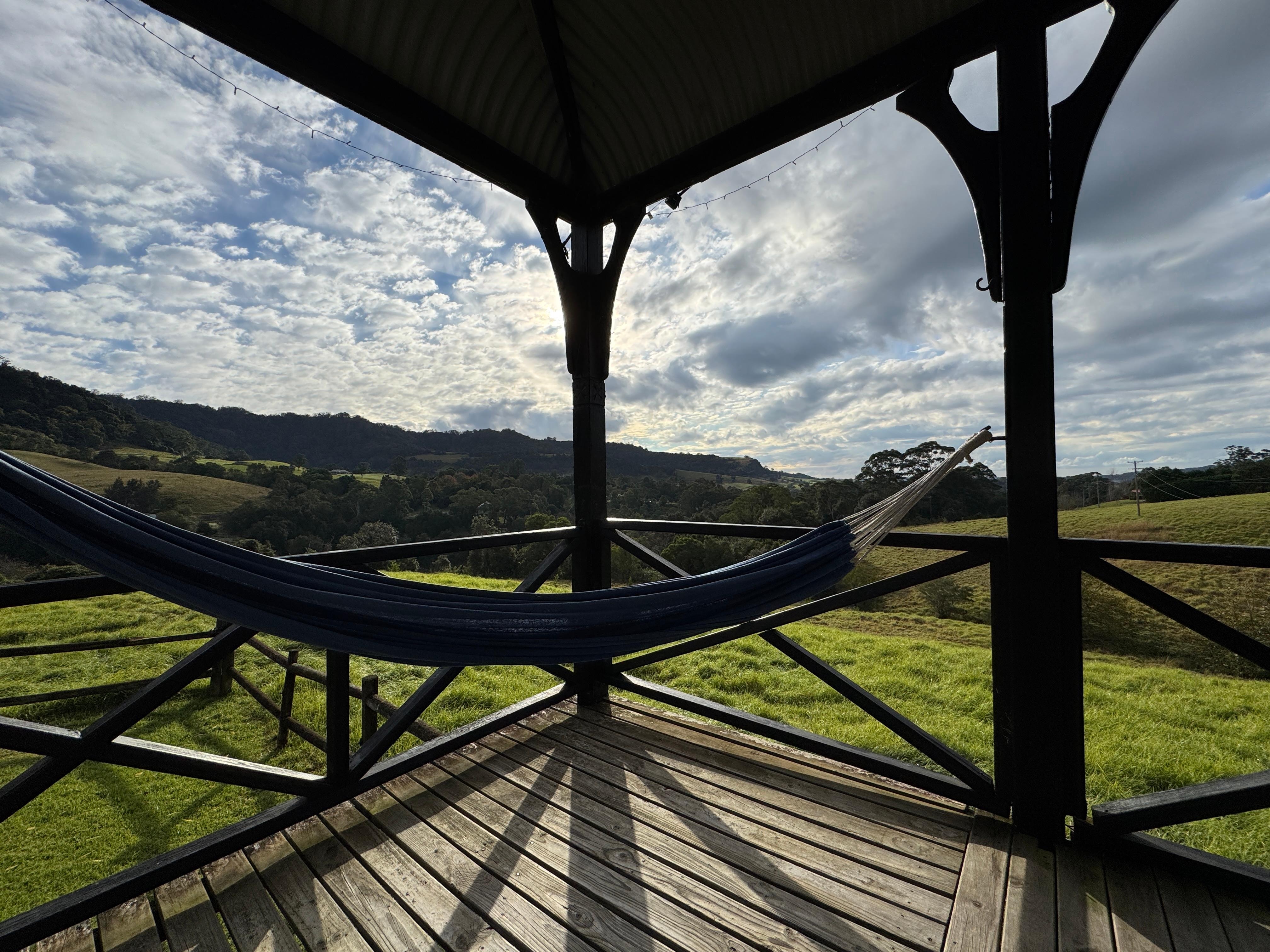 Verandah with hammock