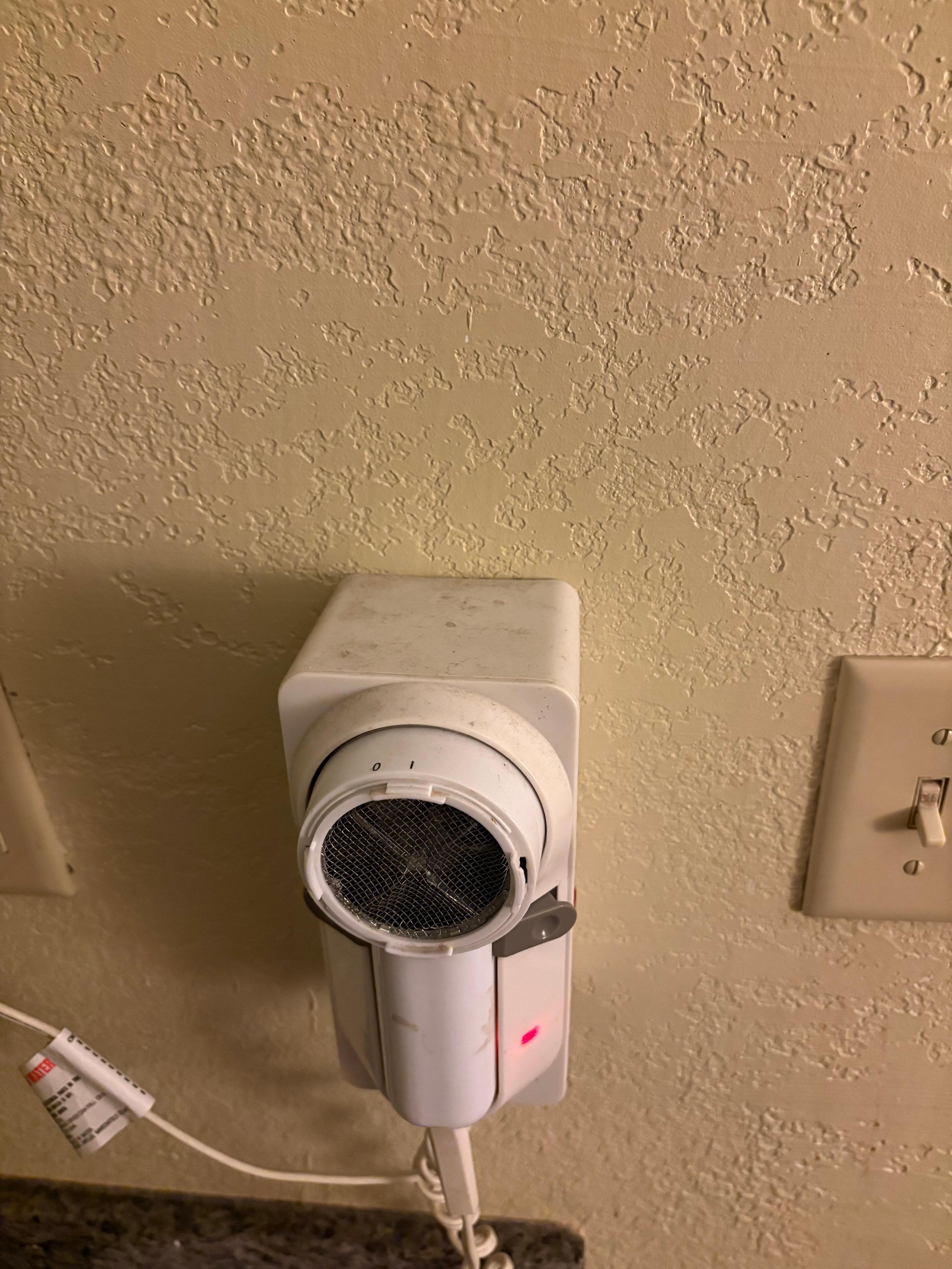 Hair dryer has not been cleaned in a while or used. 