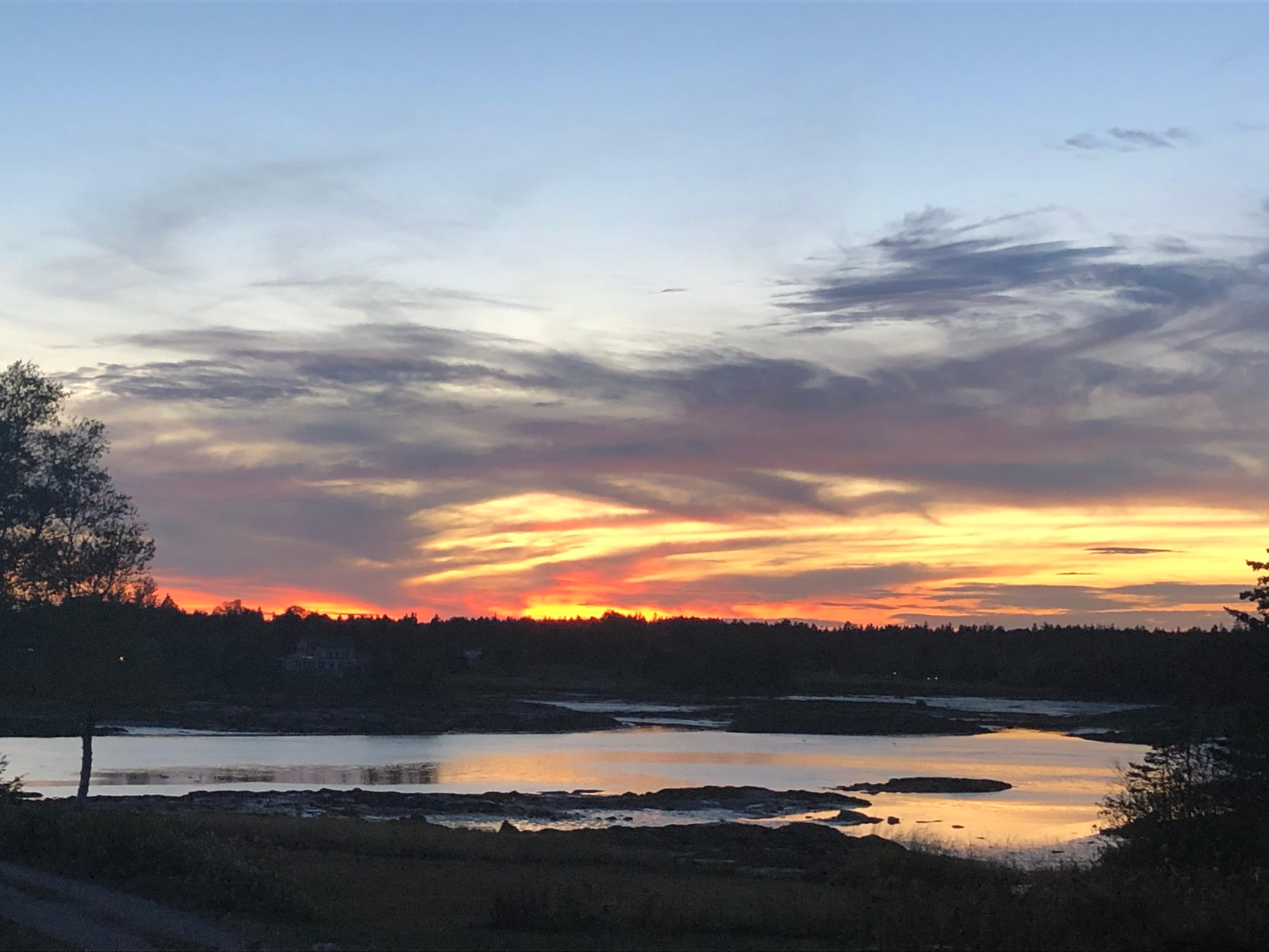 Sunset view from the house!