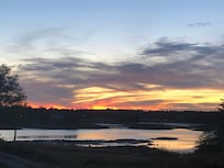 Sunset view from the house!