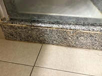 Mildew on the base on the shower