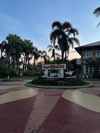 What greets you when you arrive.