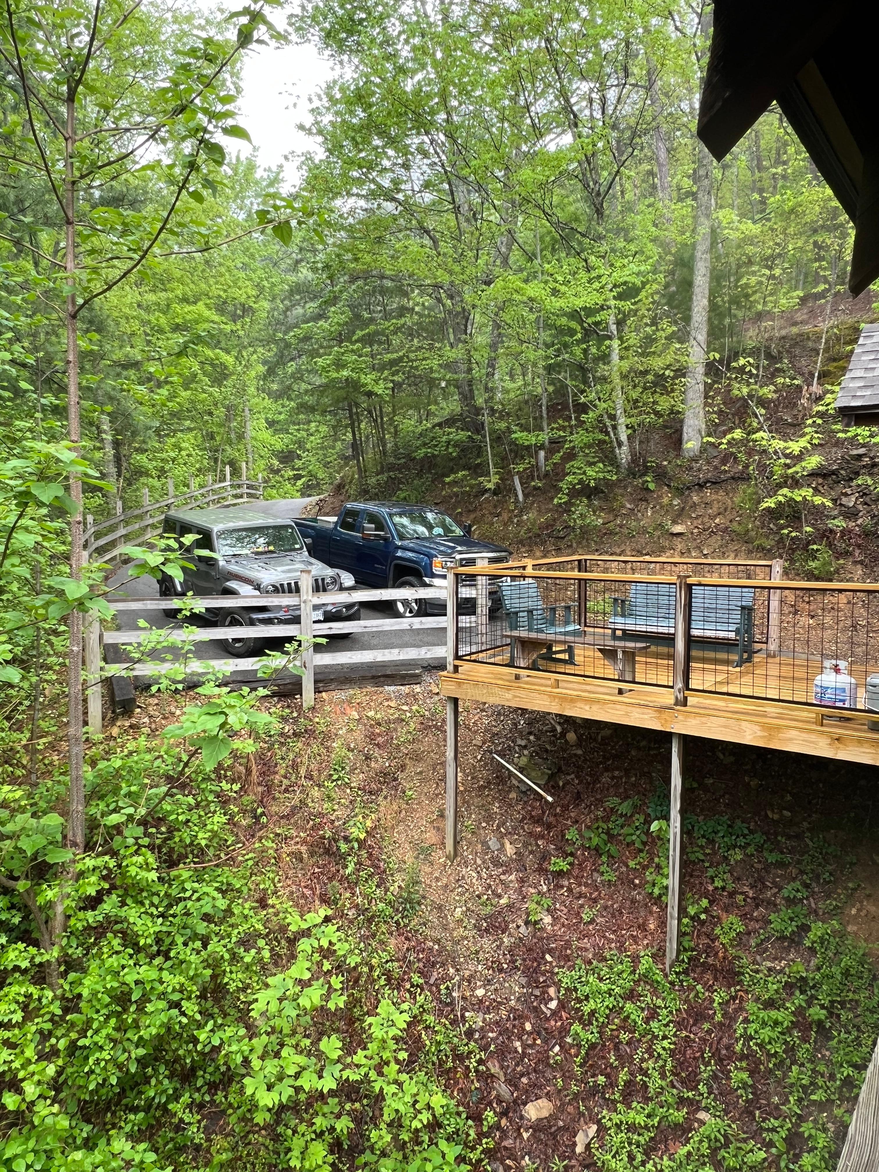 View of side taken from back deck