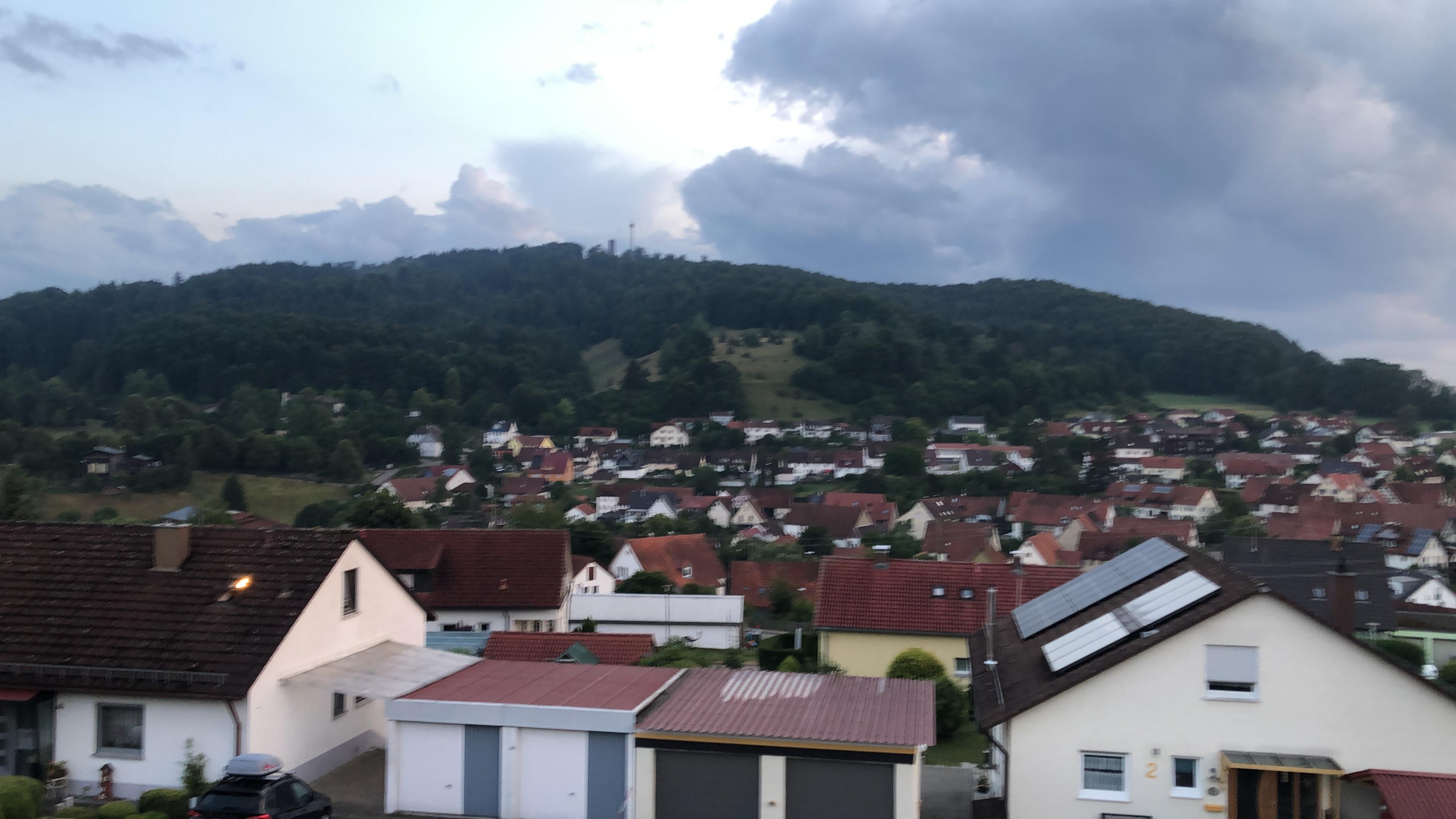 Blick vom Balkon der FeWo.