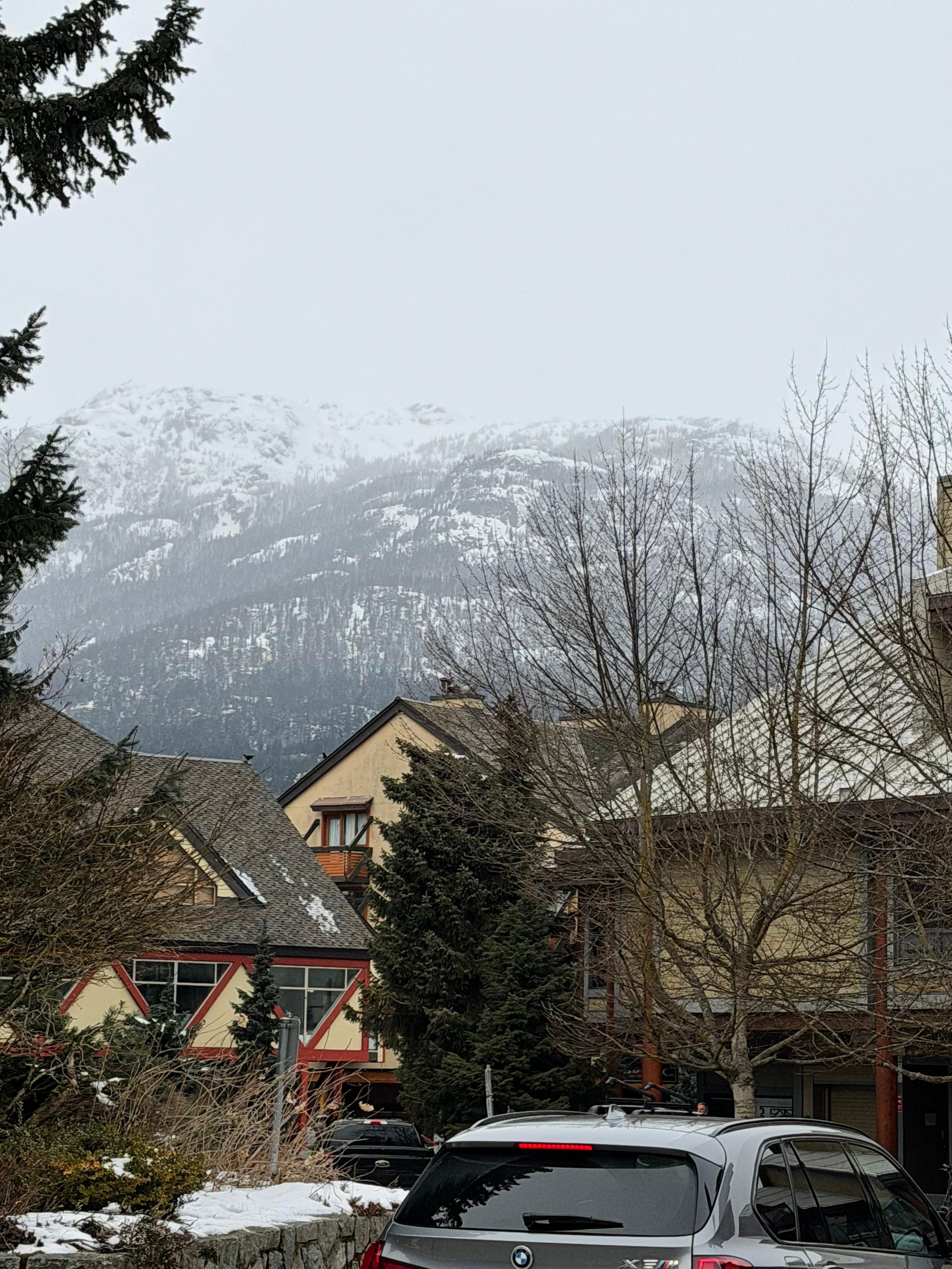 Outside of the hotel 