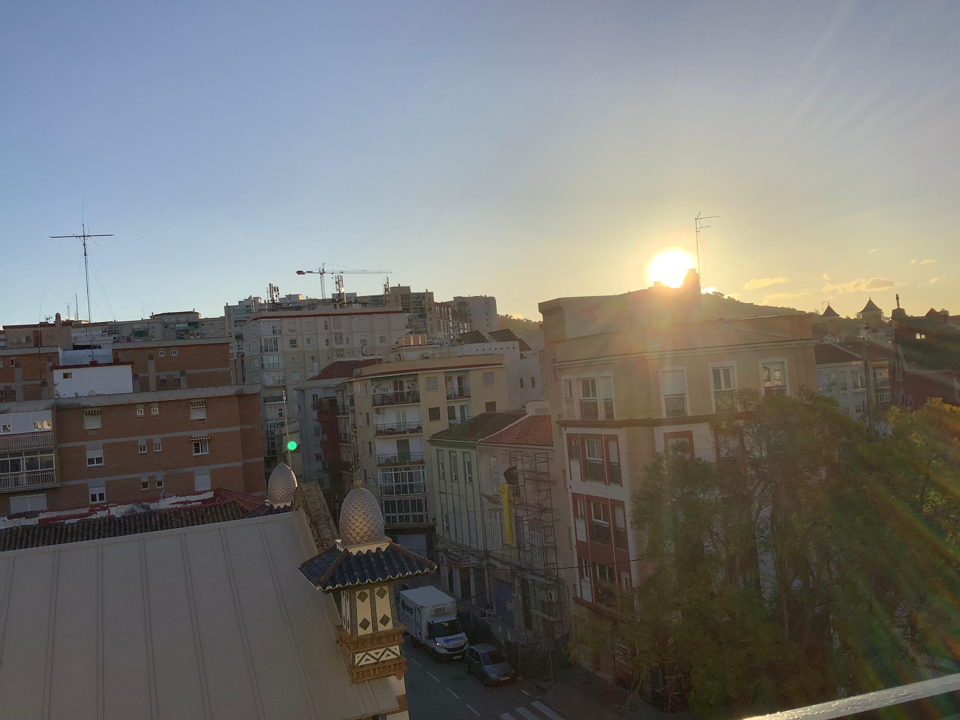 Sunrise from balcony