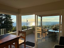 Beautiful view from the patio, kitchen area