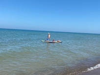 Paddle boarding is a breeze