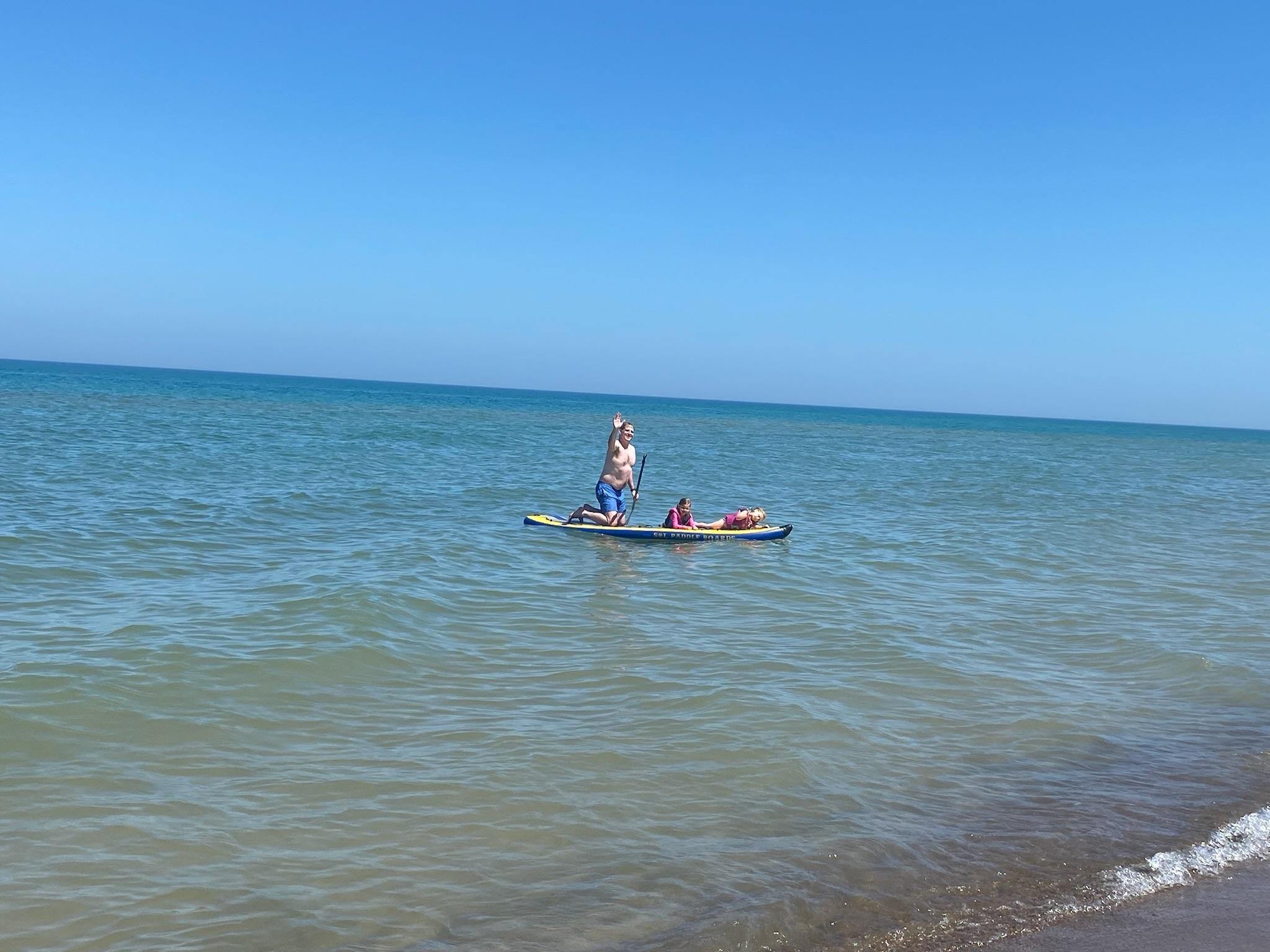 Paddle boarding is a breeze