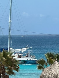 View from upper terrace