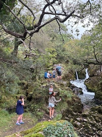 A waterfall walk.