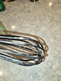 Dirty dishes had to soak 2 days just went and bought a new one left it for future guests.