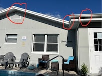 Three apparent undisclosed cameras directed at pool and hot tub