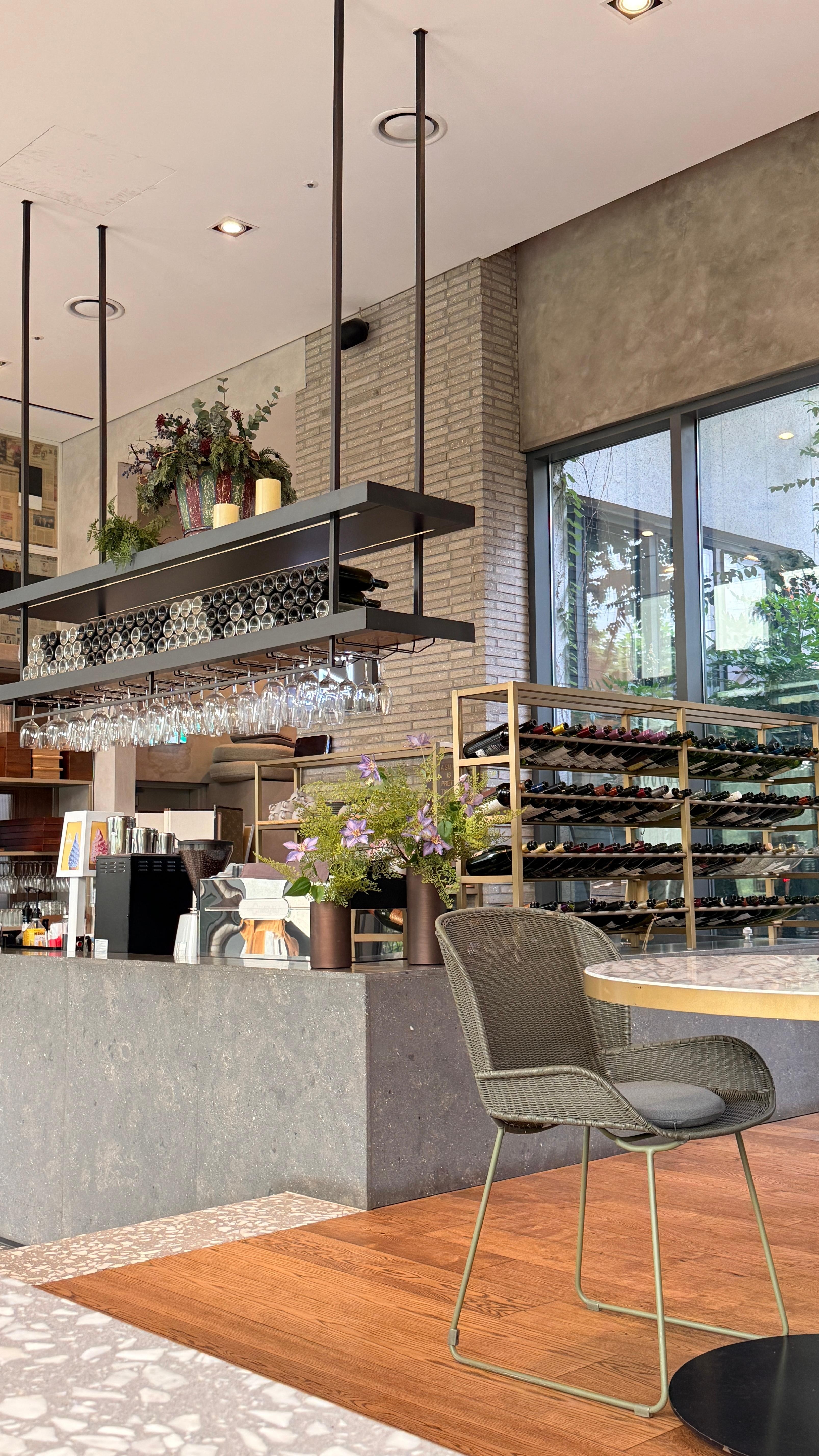 Inside the restaurant
