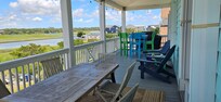 Back porch was a favorite spot for our crew.