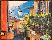 Puzzle time when we were inside.