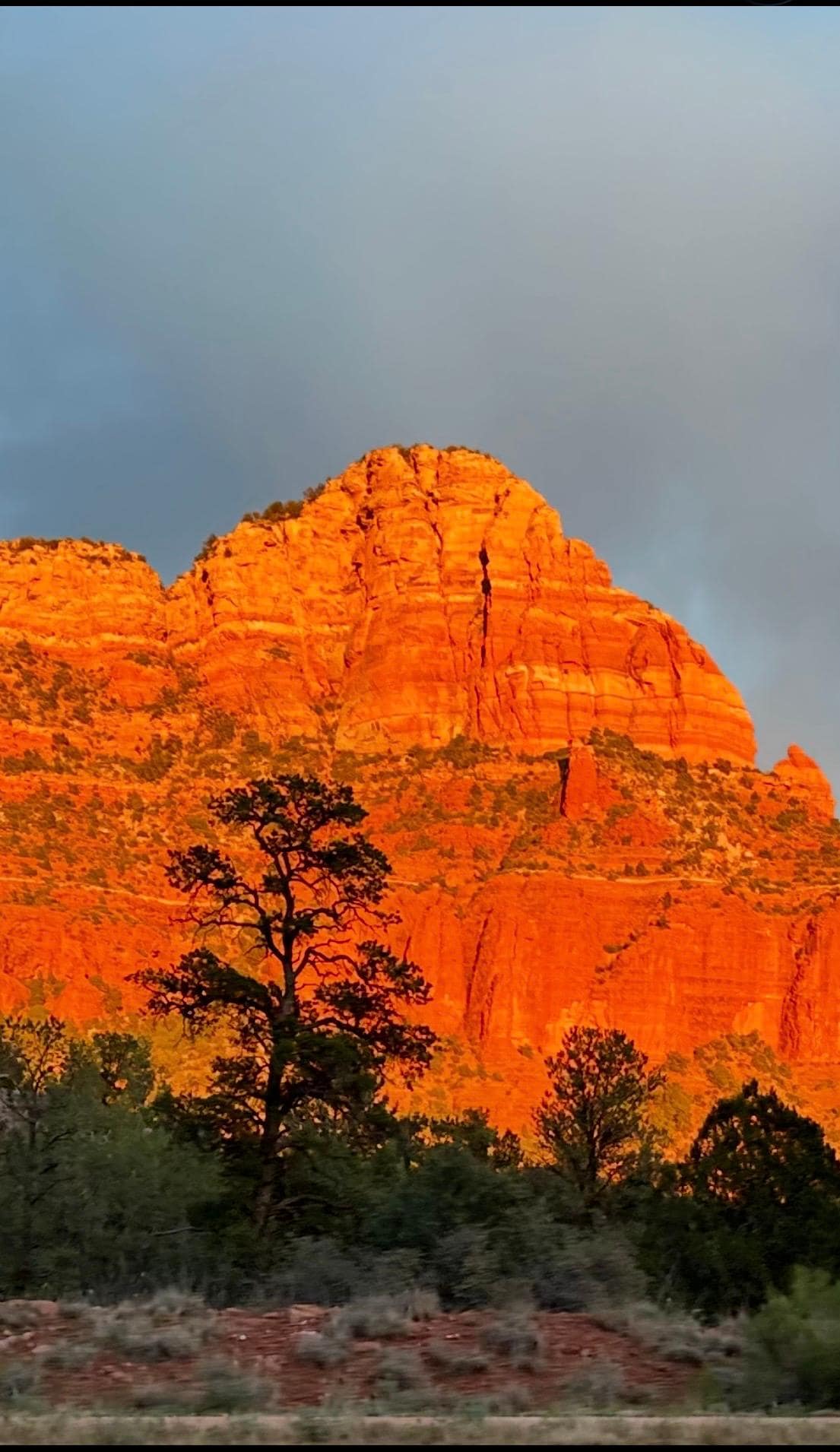 Evening sunset Red Rock Scenic Byway