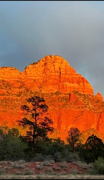 Evening sunset Red Rock Scenic Byway