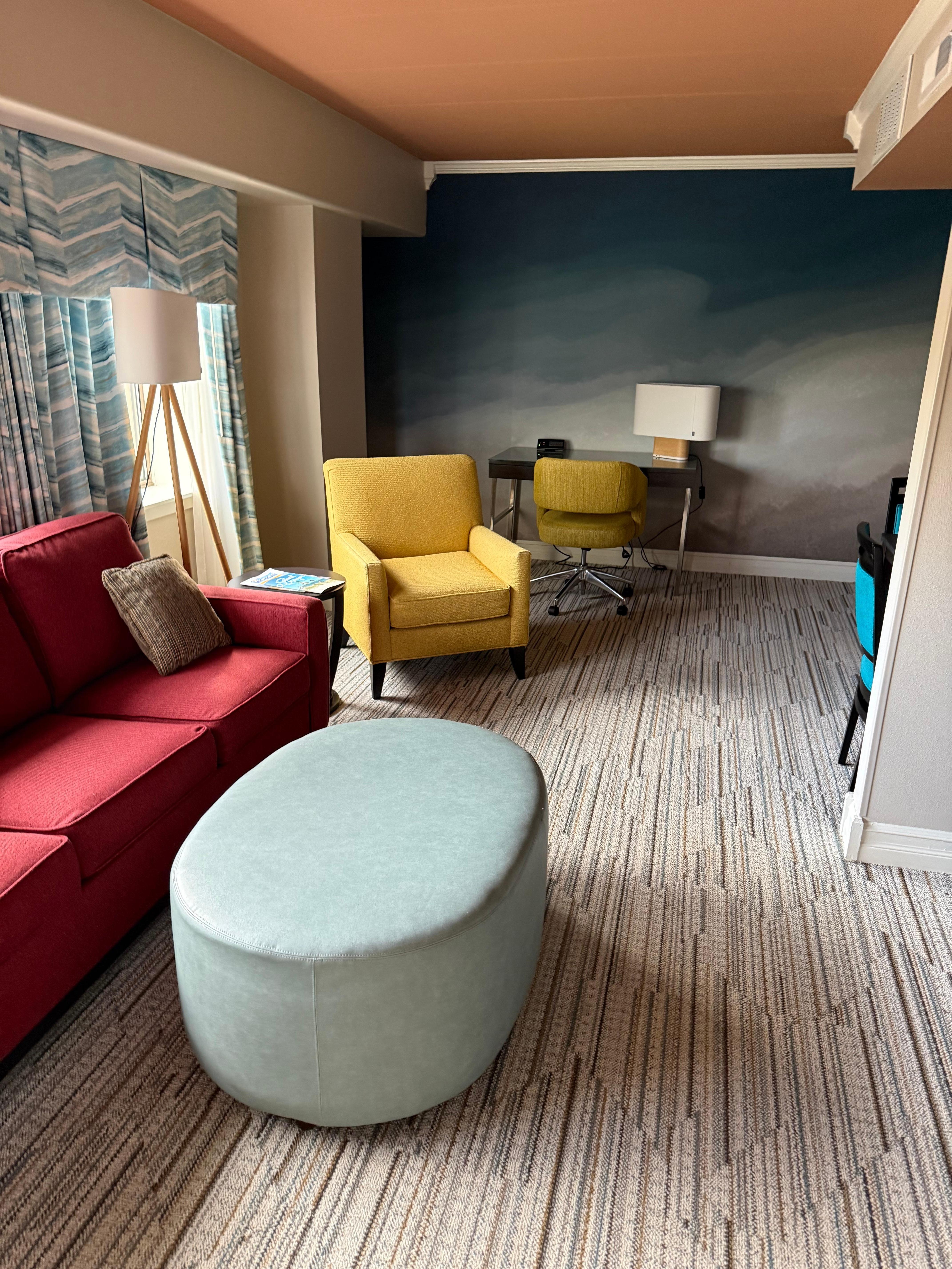 Living room in suite 
