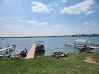 Our own dock with a gorgeous view.