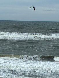 Loved watching the wind surfers.
