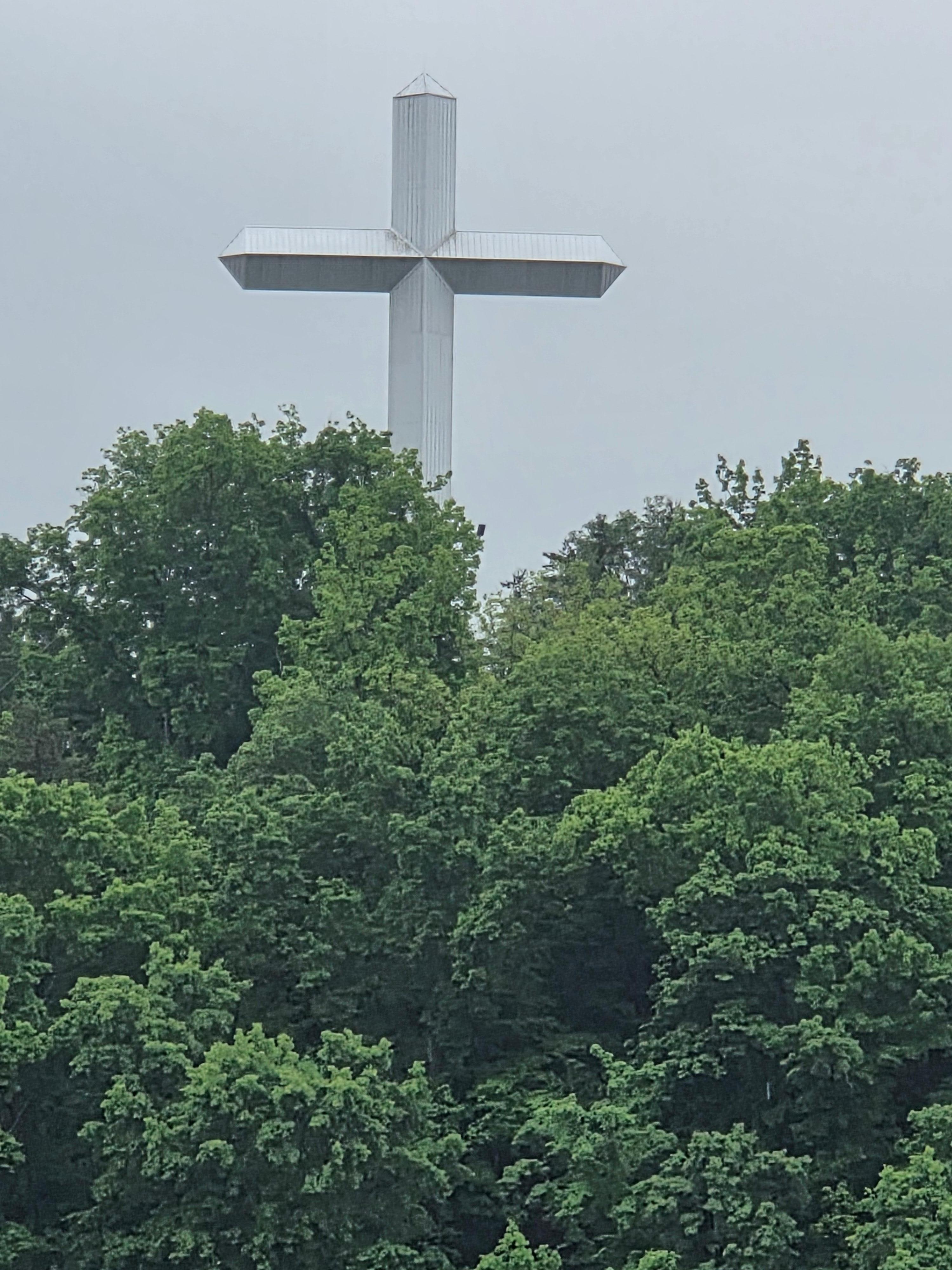 We have stayed at the resort where this cross was outside our door.