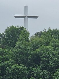 We have stayed at the resort where this cross was outside our door.