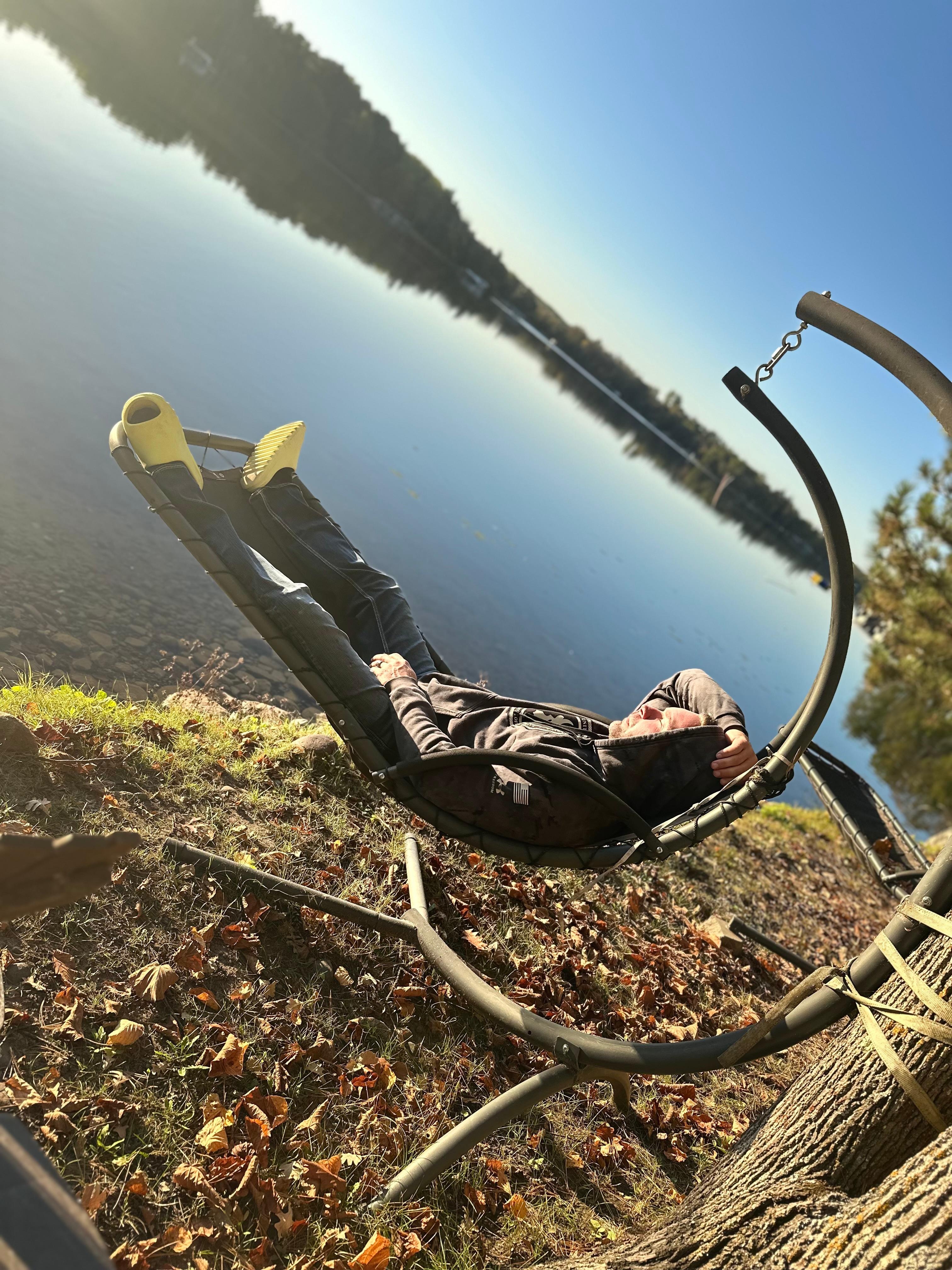 Relaxing by the lake! 