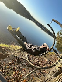 Relaxing by the lake!