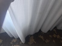 Brown stain on curtains