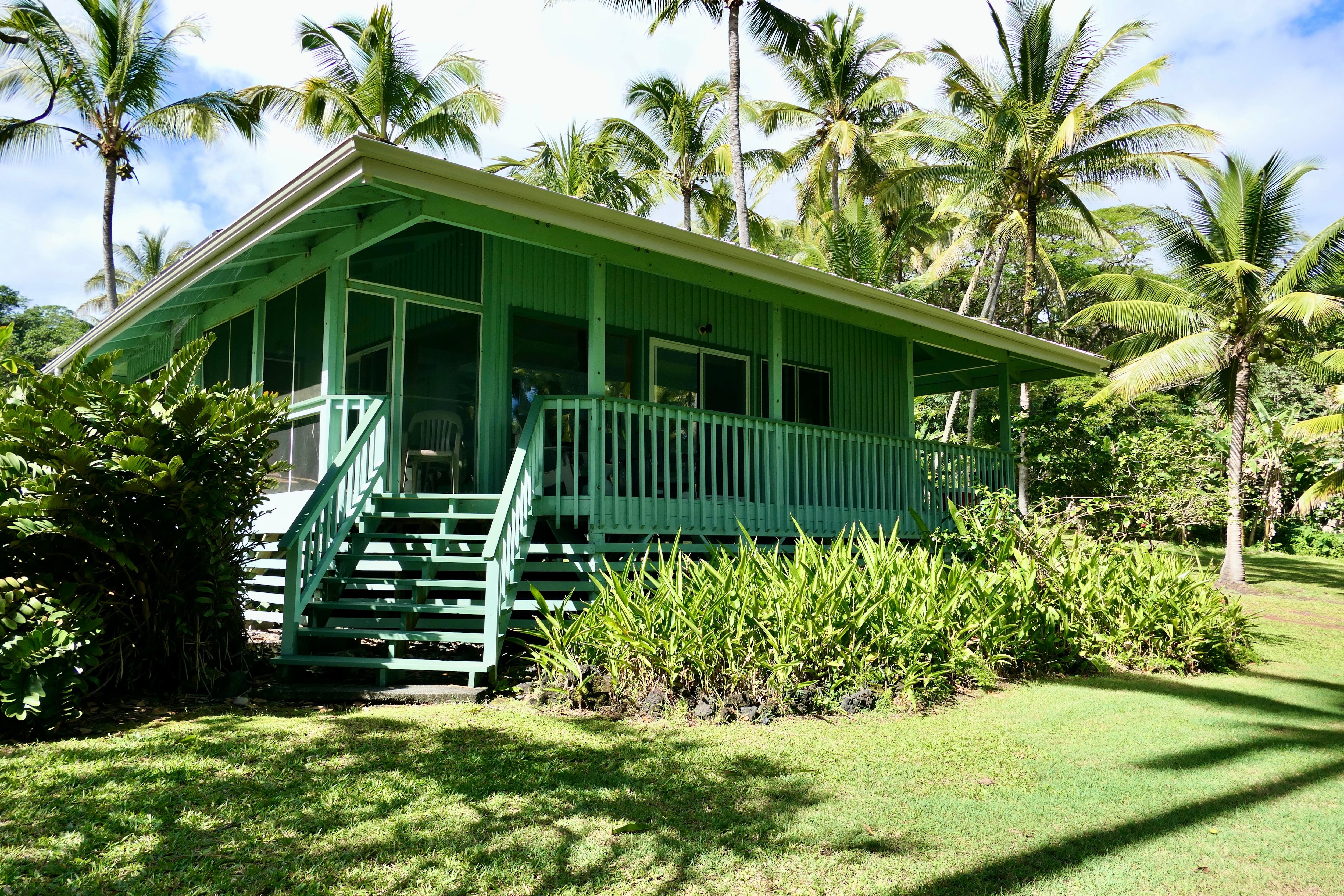 View of the cottage from the historic Red Road