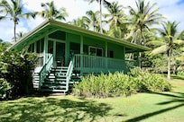 View of the cottage from the historic Red Road