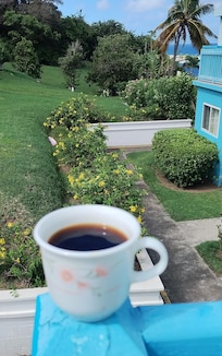 Coffee from balcony.
