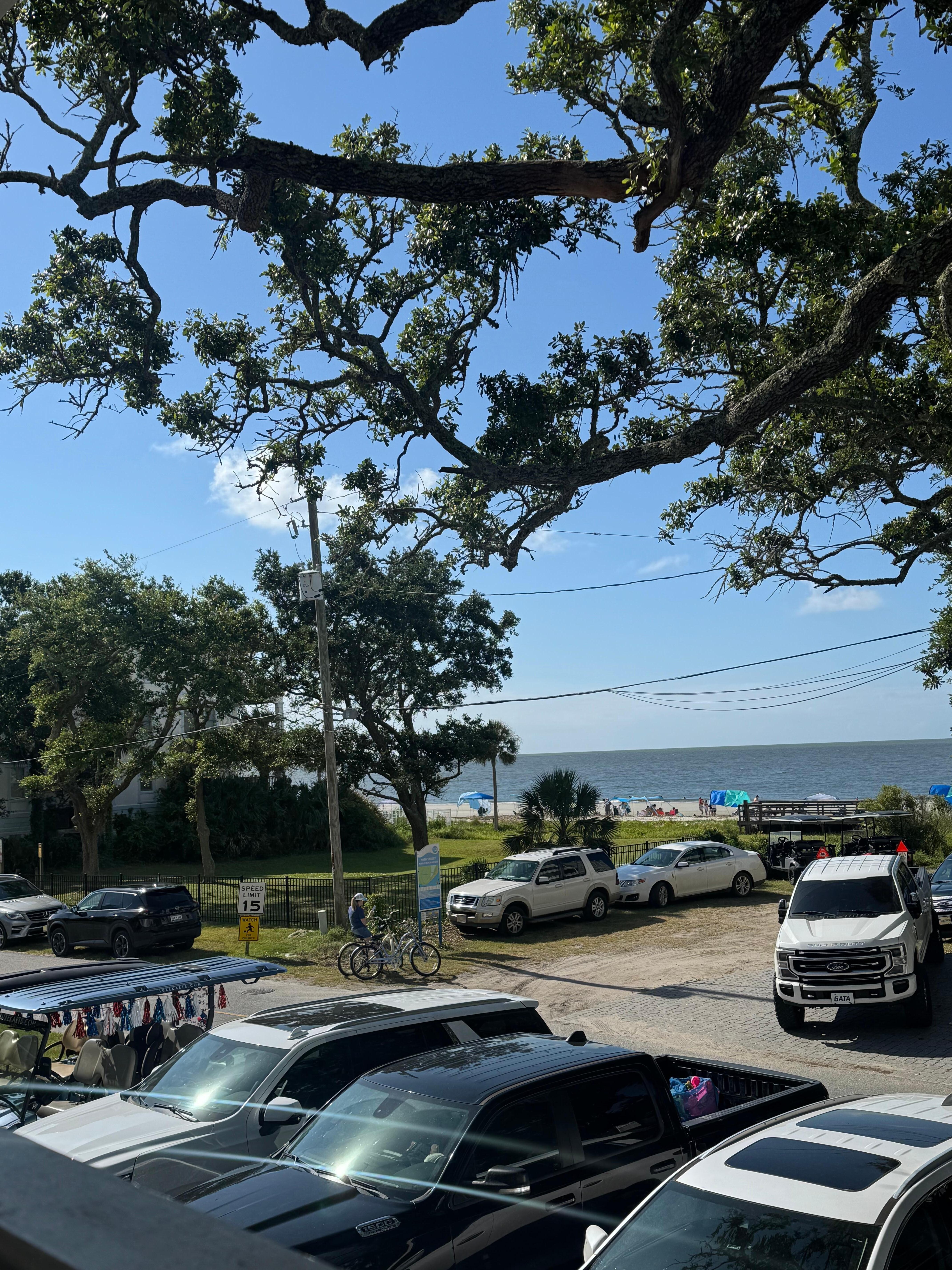 View from the balcony to show closeness to the beach access 