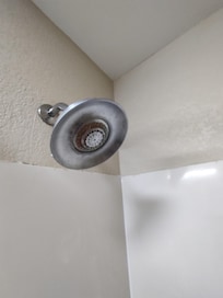 Rusty shower head
