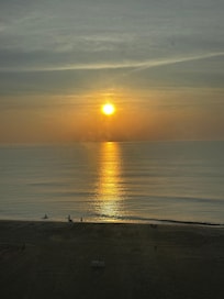 Sun rise from the balcony