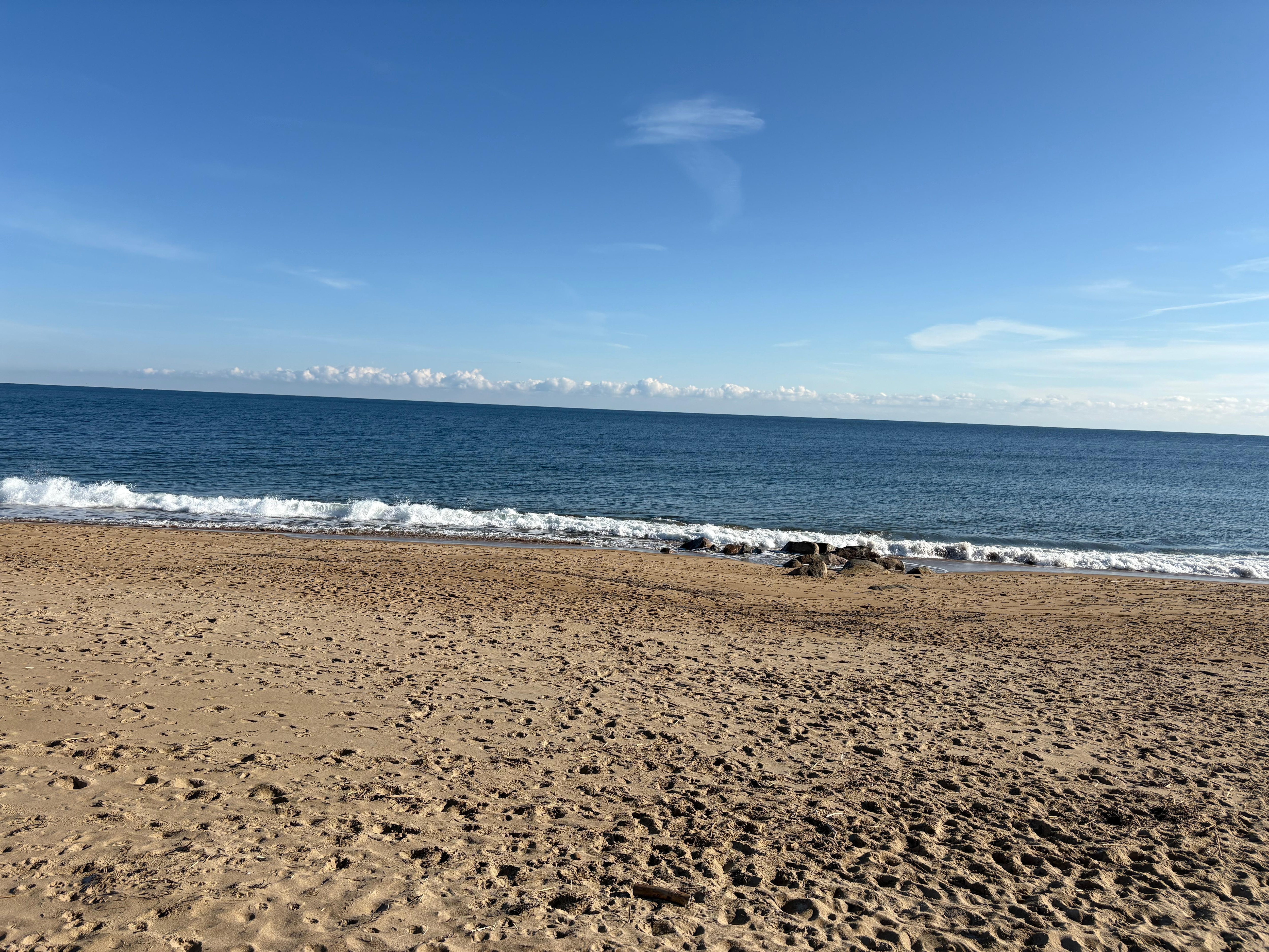 High tide in the morning