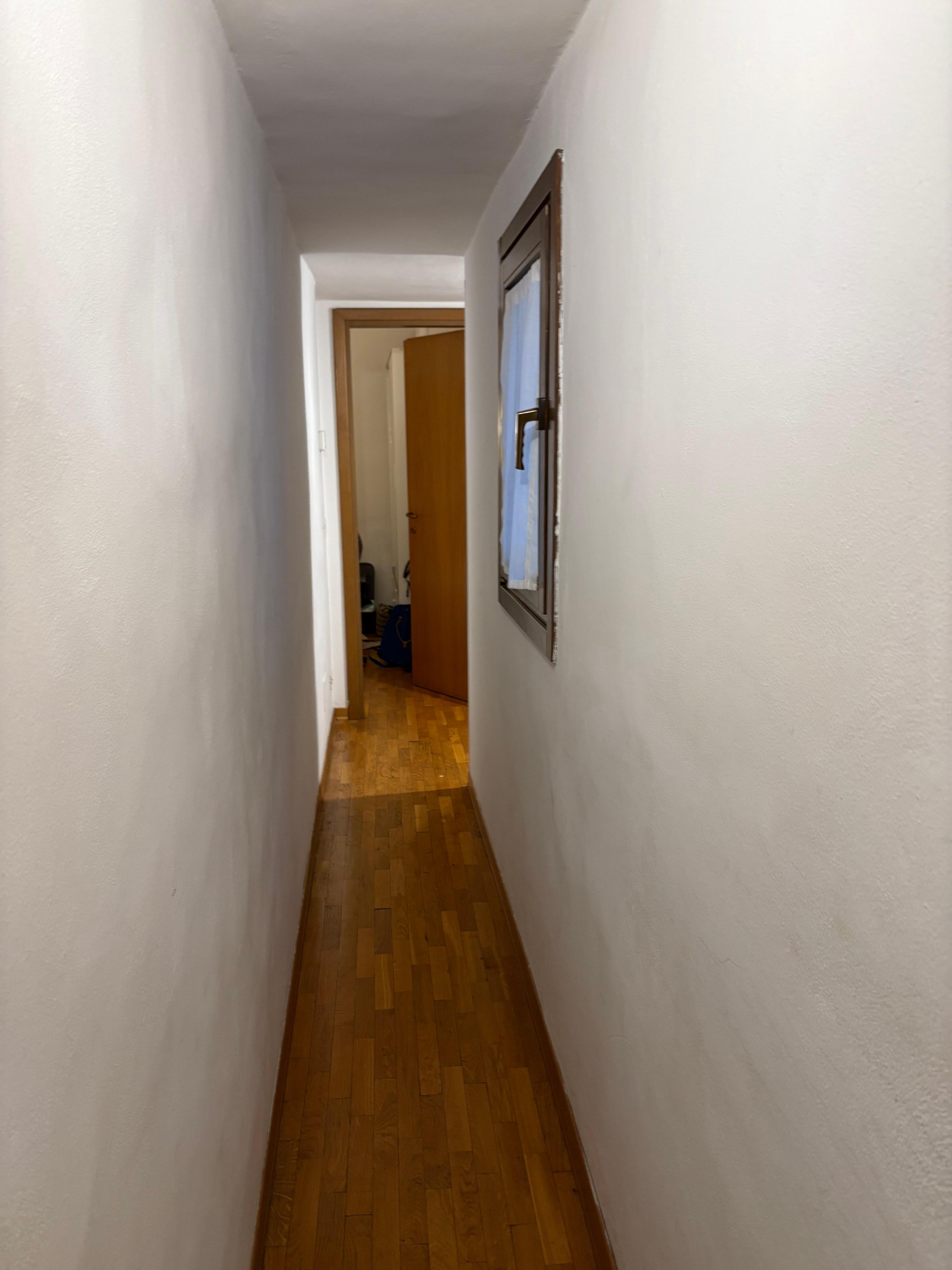 hallway to the back bedroom