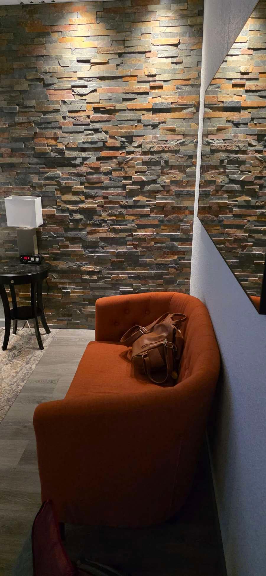 Nice to have a couch and chair in case we have visitors.