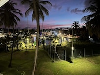 Vue du balcon sur la marina